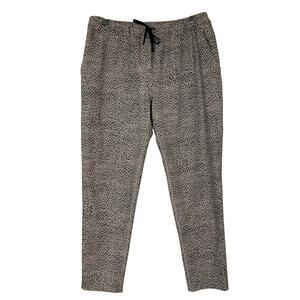 Lululemon Jet Crop Pants Women Size 8 Dottie Dash Grain Black Luon 7/8 Length